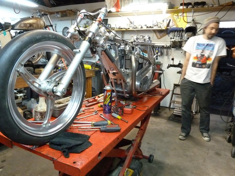 Alp Sungurtekin and his land speed record motorcycle