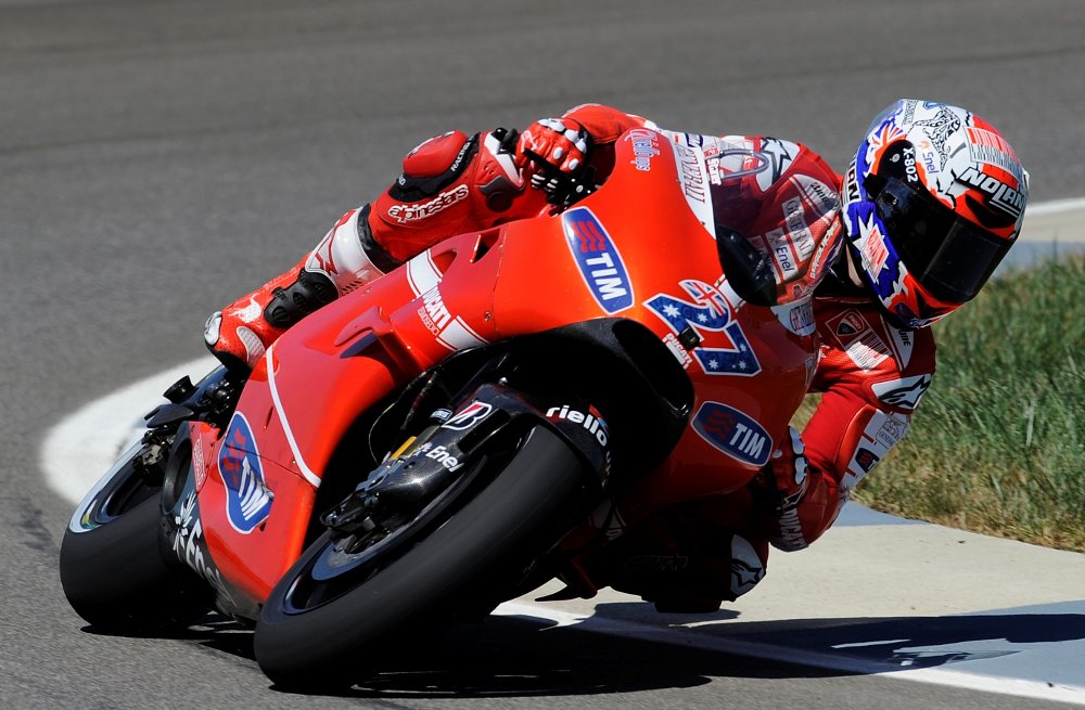 Casey Stoner on a Ducati