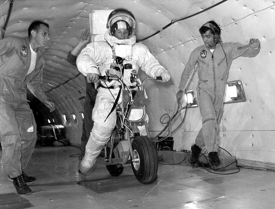 minibike test on the Vomit Comet