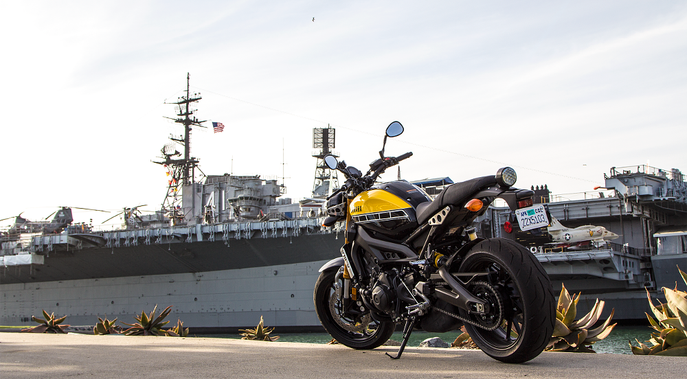 Naked bike with ship