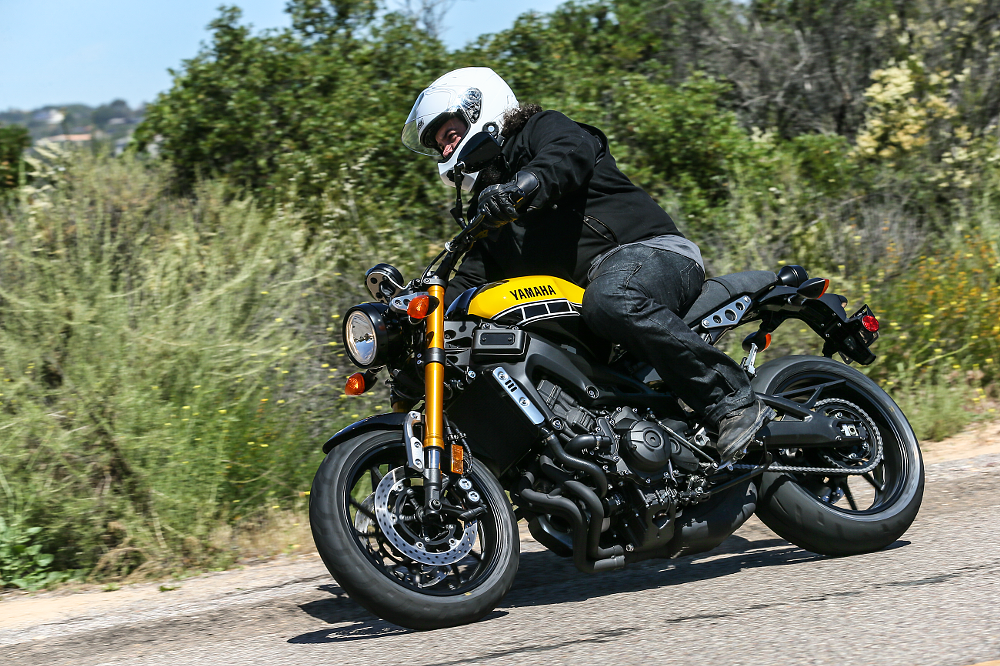 Fat guy on the XSR.