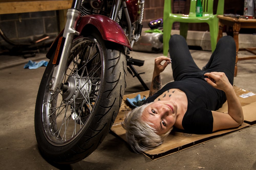 Meagan Benz Suzuki TU250X