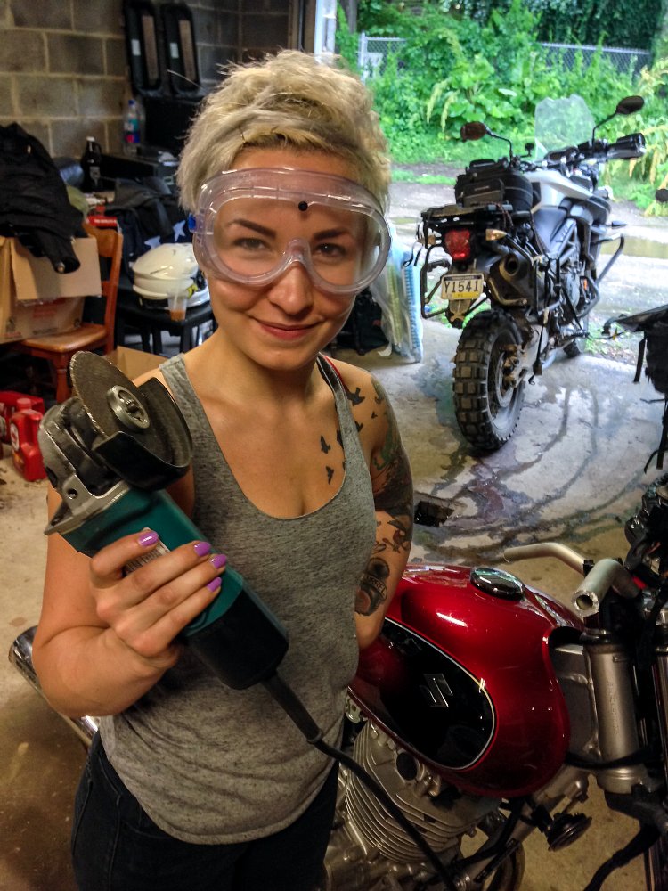 Meagan Benz Suzuki TU250X