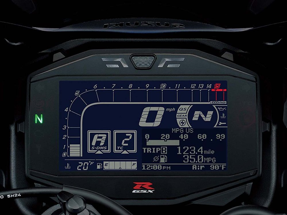 2017 Suzuki GSX-R1000 dash