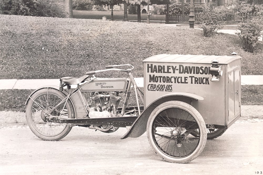 Harley-Davidson motorcycle truck