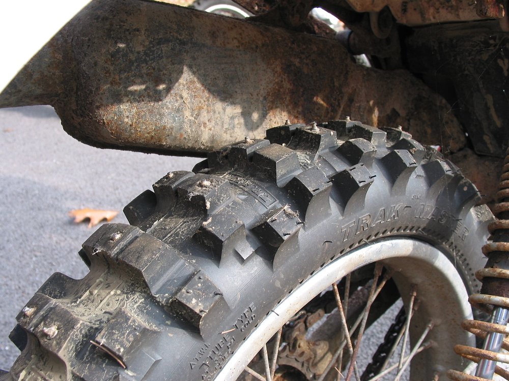 knobby tires with studs