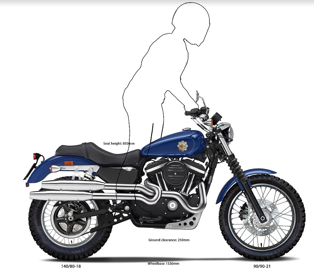 Early Hugo Moto Sportster with World Tour Kit