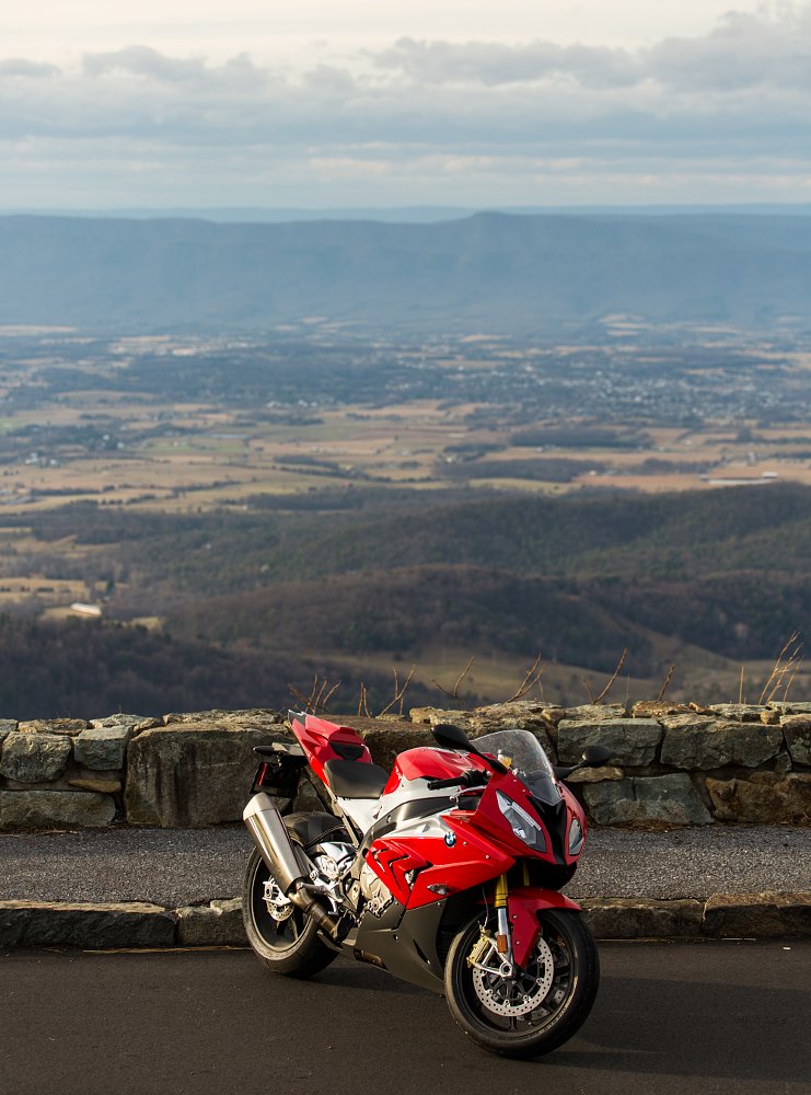 BMW S 1000 RR on Skyline Drive