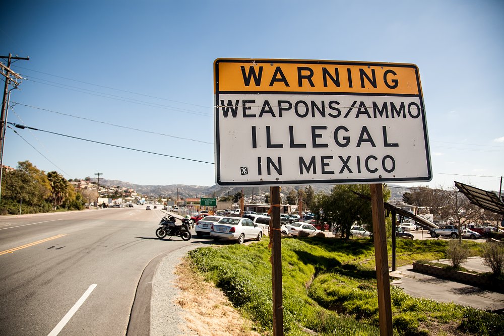 BMW R 1200 GS in Baja Tecate Border