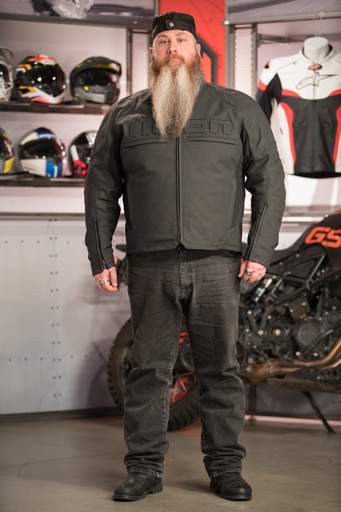 Model wearing Icon Motorhead 2 Jacket