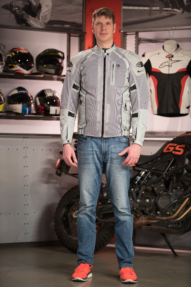 Model wearing Joe Rocket Phoenix Ion Jacket