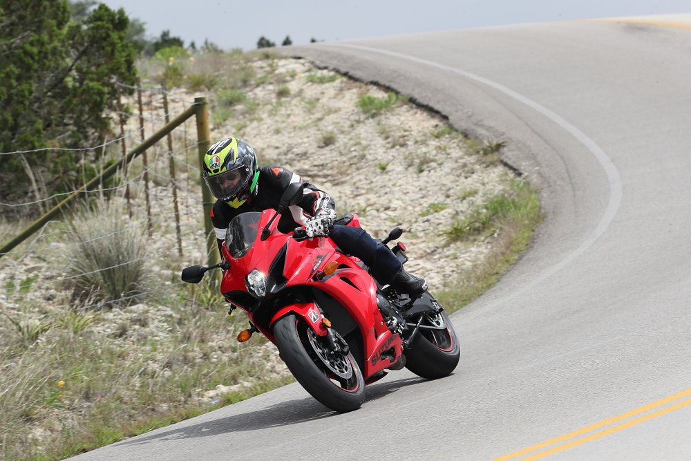 2017 Suzuki GSX-R1000 on the road in Texas