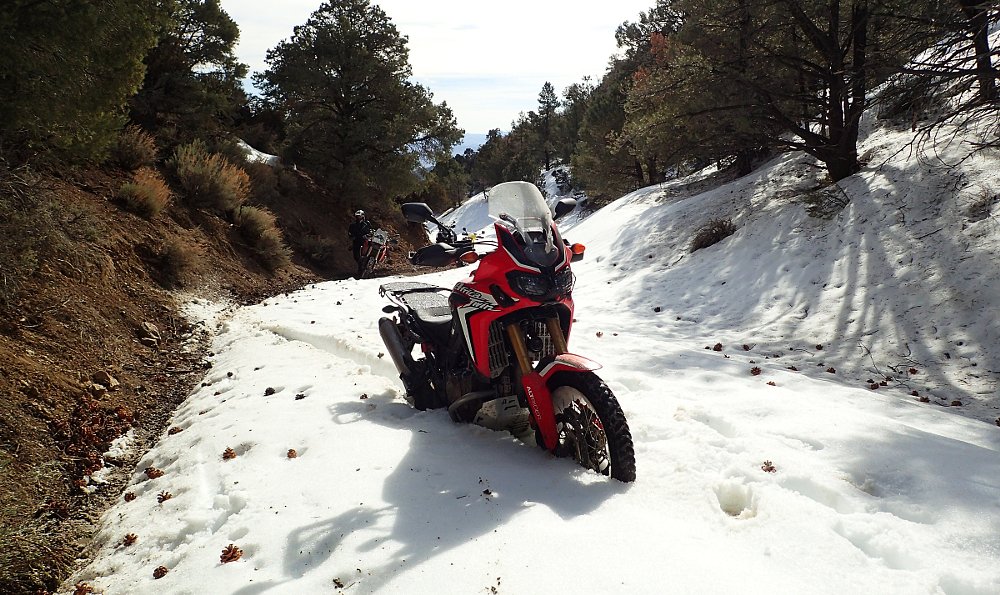 Africa Twin in snow