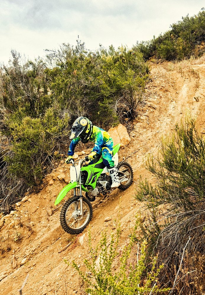 Kid on a Kawasaki KLX110