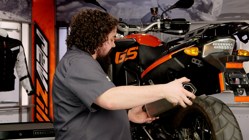 Installing A New Motorcycle Muffler