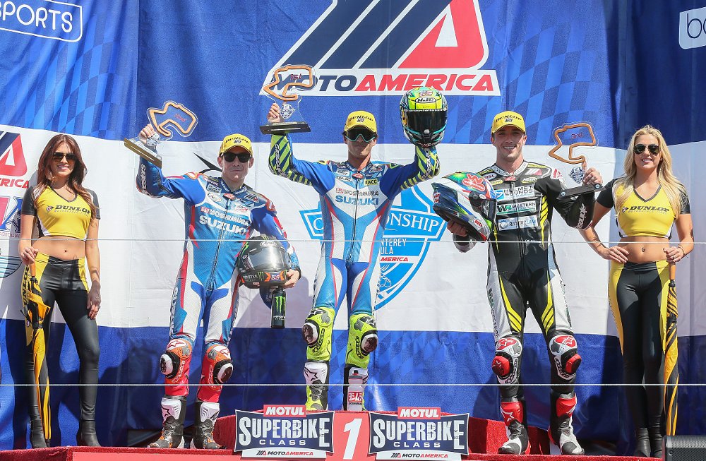 Laguna Seca podium