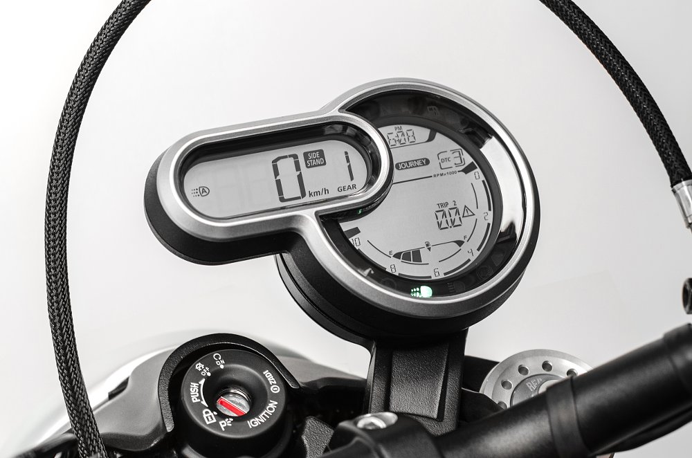 Scrambler 1100 instrumentation