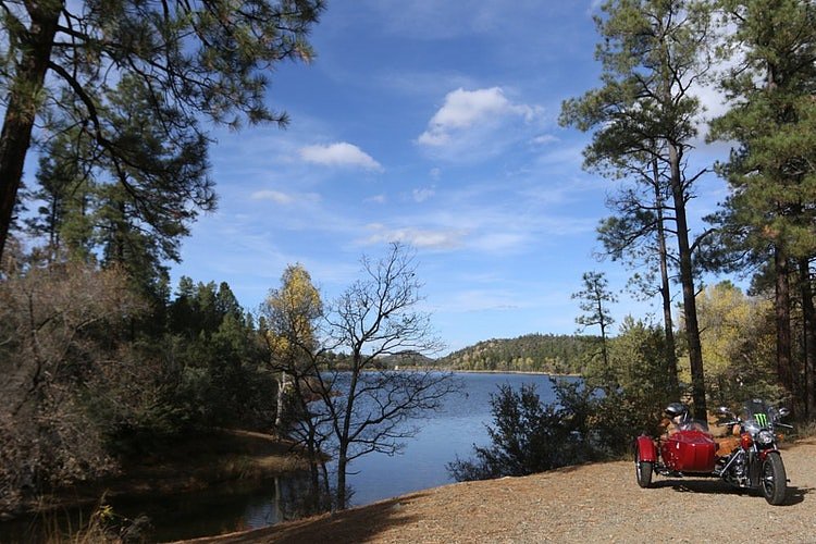 motorcycle with sidecar