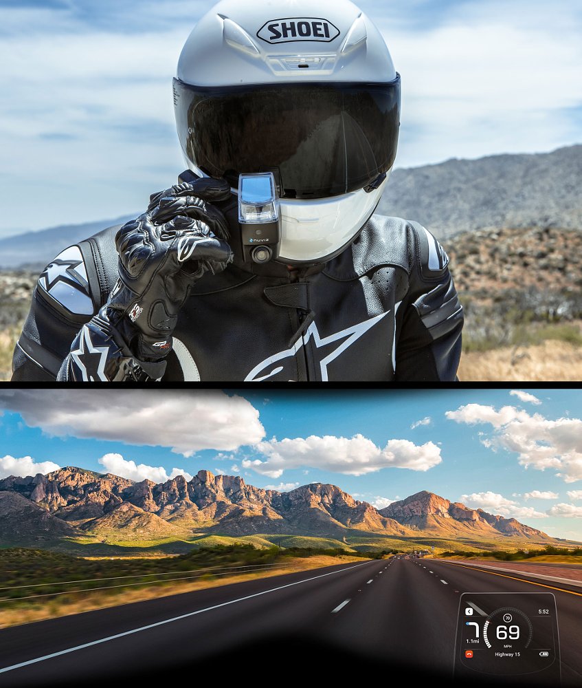 NUVIZ Heads Up Display View