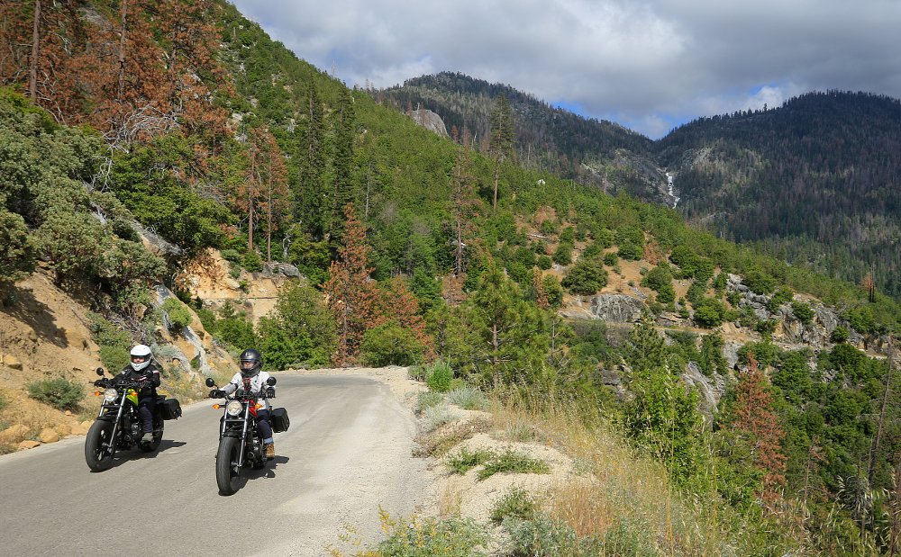 riding in the Sierras