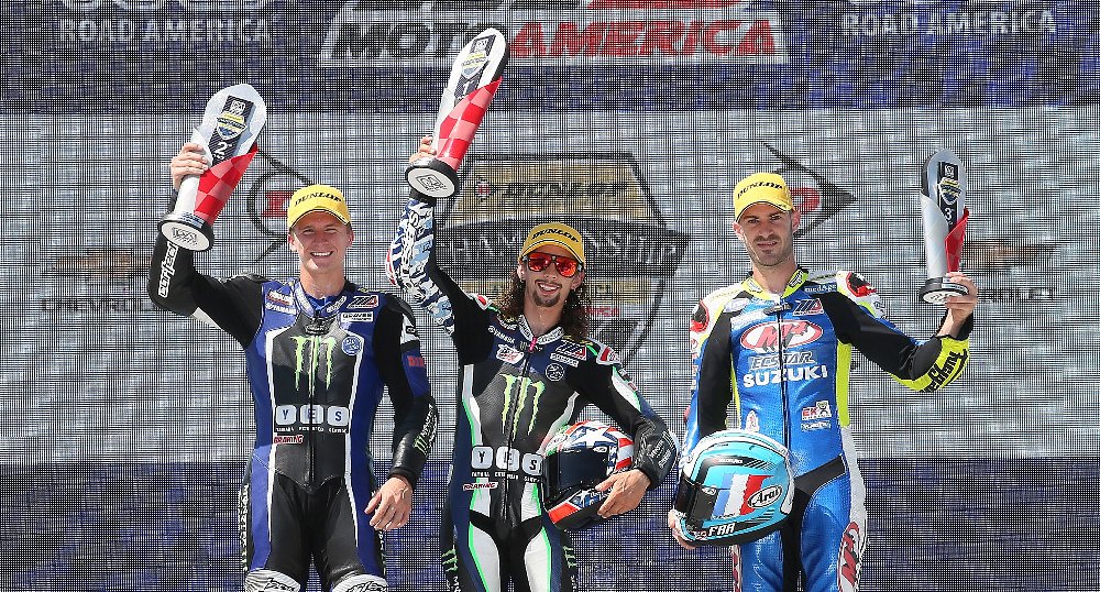 J.D. Beach Supersport podium