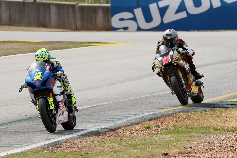 Toni Elias and Mathew Scholtz