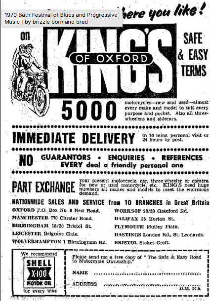 King's of Oxford advertisement