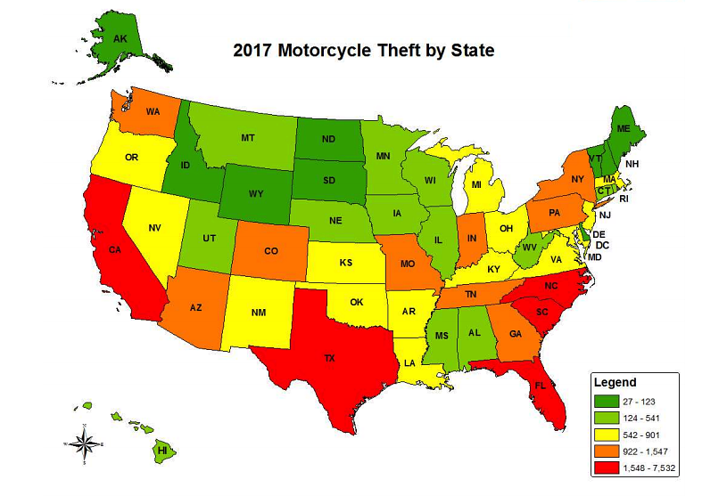NCIB theft statistics