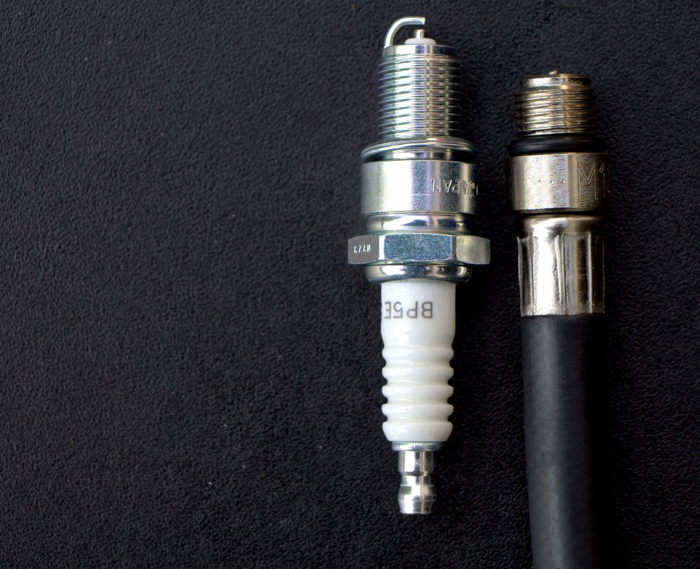 Spark plug and adapter