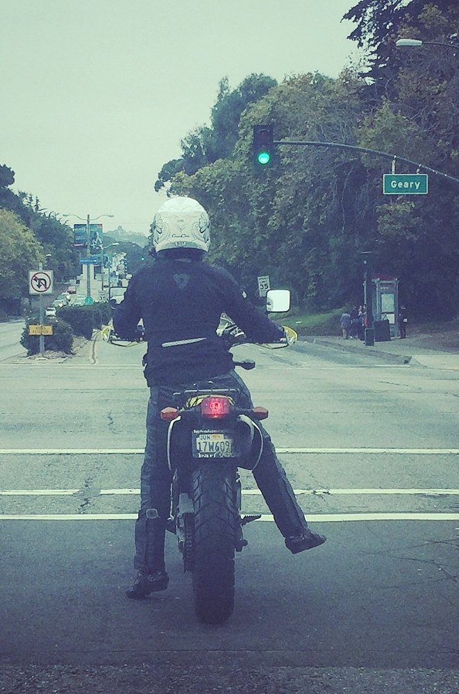 riding the supermoto