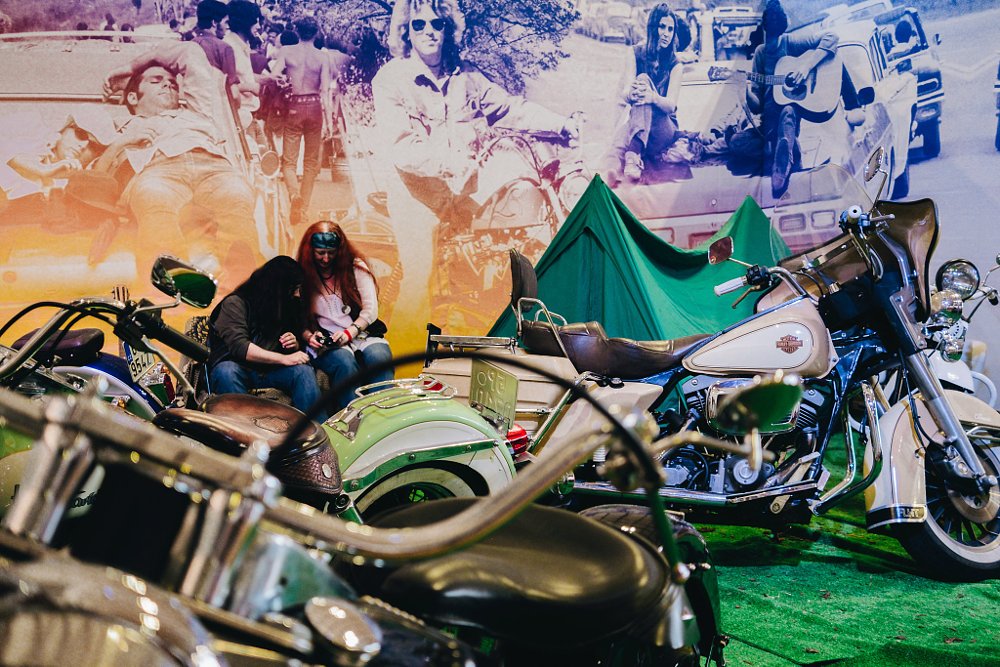 Harley-Davidson display in Prague