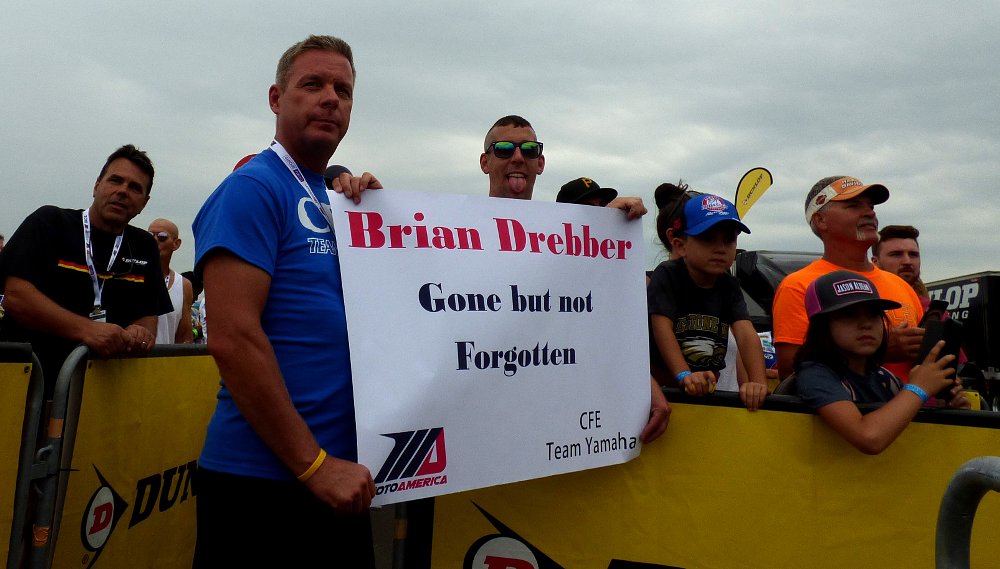 fans pay tribute to Brian Drebber