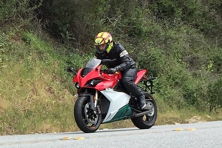 riding the Energica EGO
