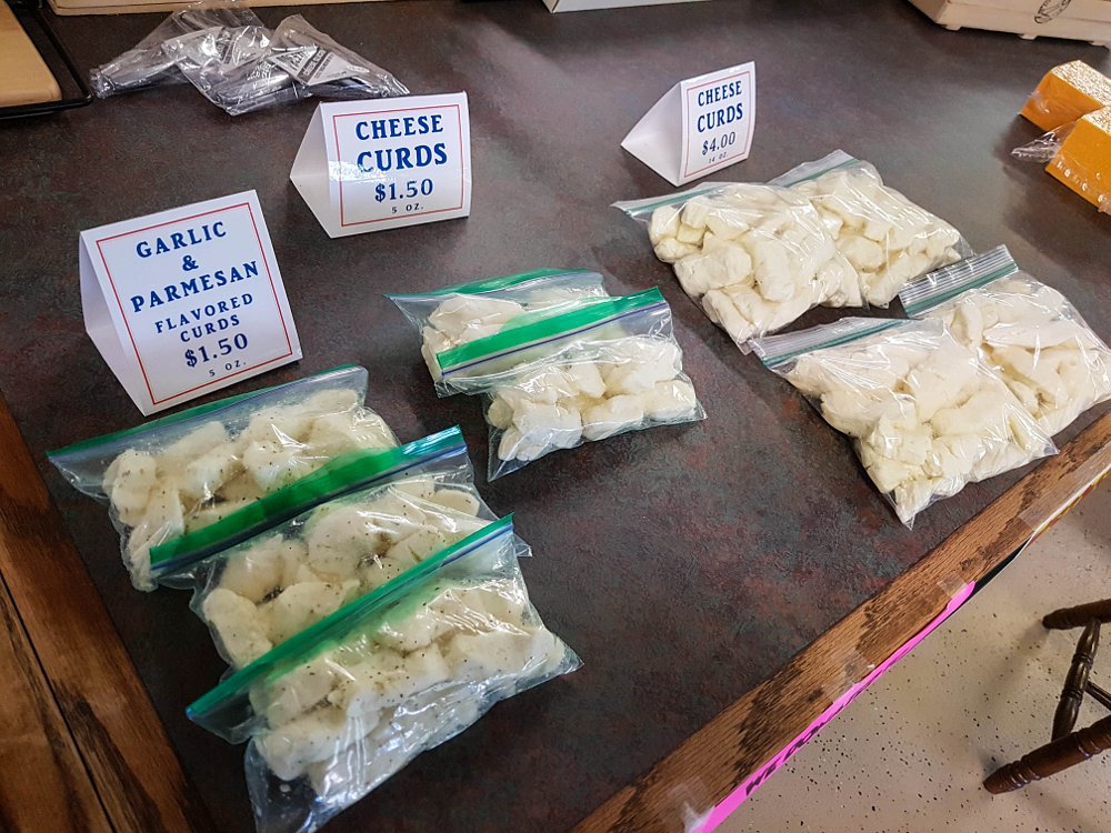 Curds on the counter