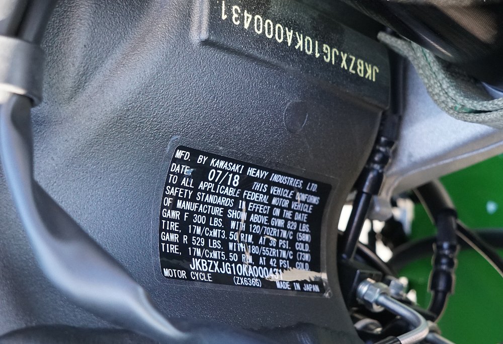 Kawasaki ZX-6R made in Japan