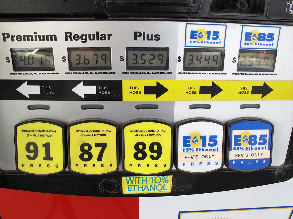 Ethanol gas pump