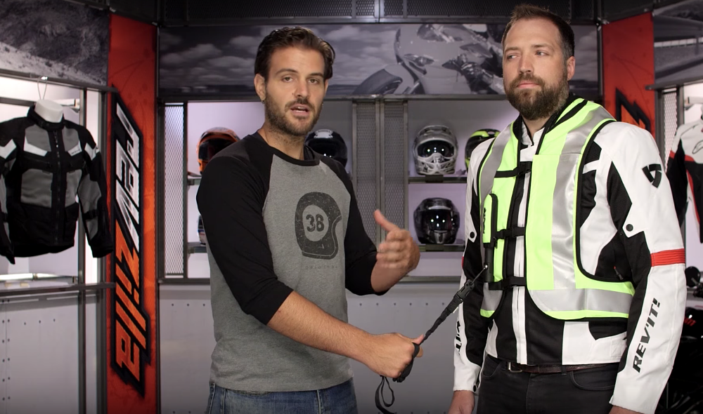 Motorcycle airbag vest