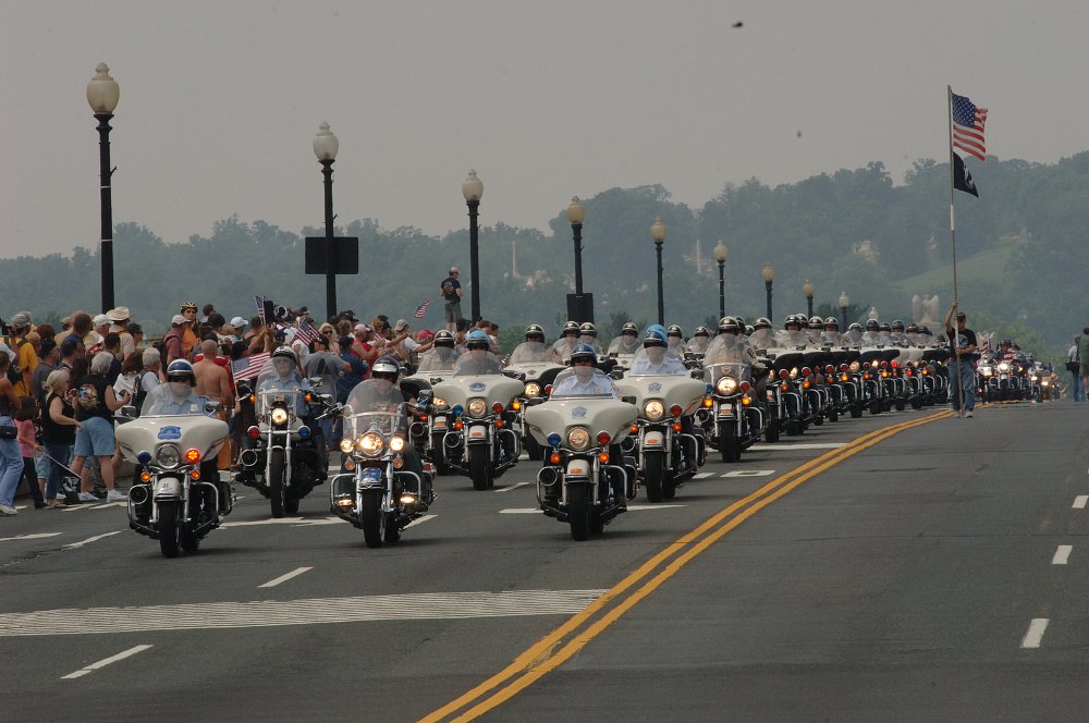Rolling Thunder riders in Washington, DC