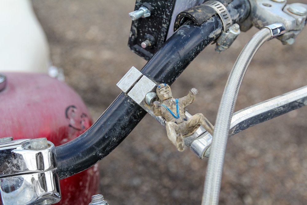 Evel Knievel toy on harley-Davidson Sportster