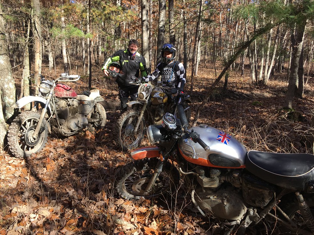 Inappropriate motorcycles offroad