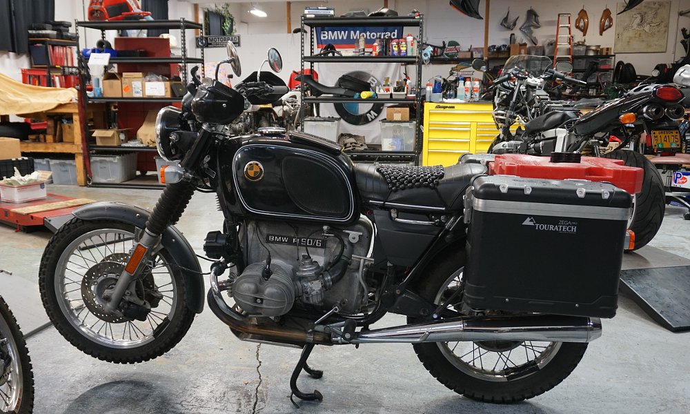 BMW airhead adventure bike