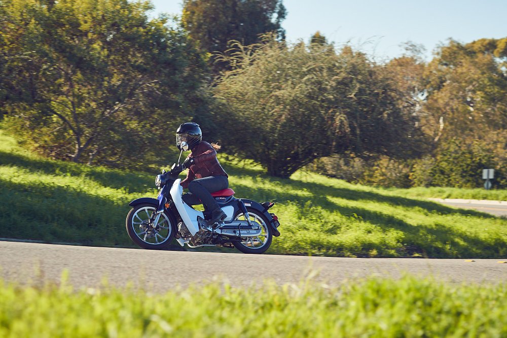 riding the Honda Super Cub