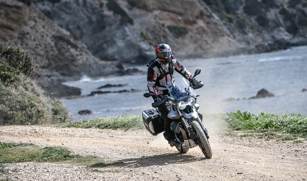 off-road on the V85 TT