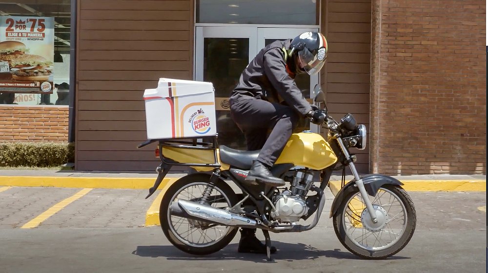 Burger King delivery bike