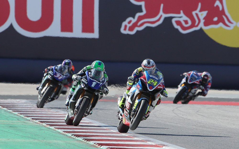 Toni Elias and Cameron Beaubier