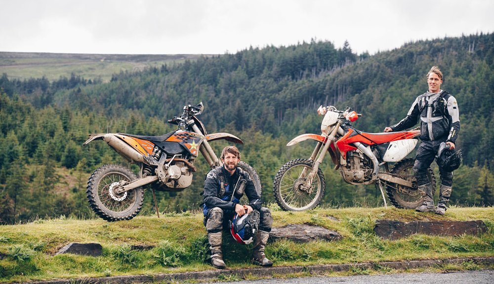 Ari and Zack at the Isle of Man off-road