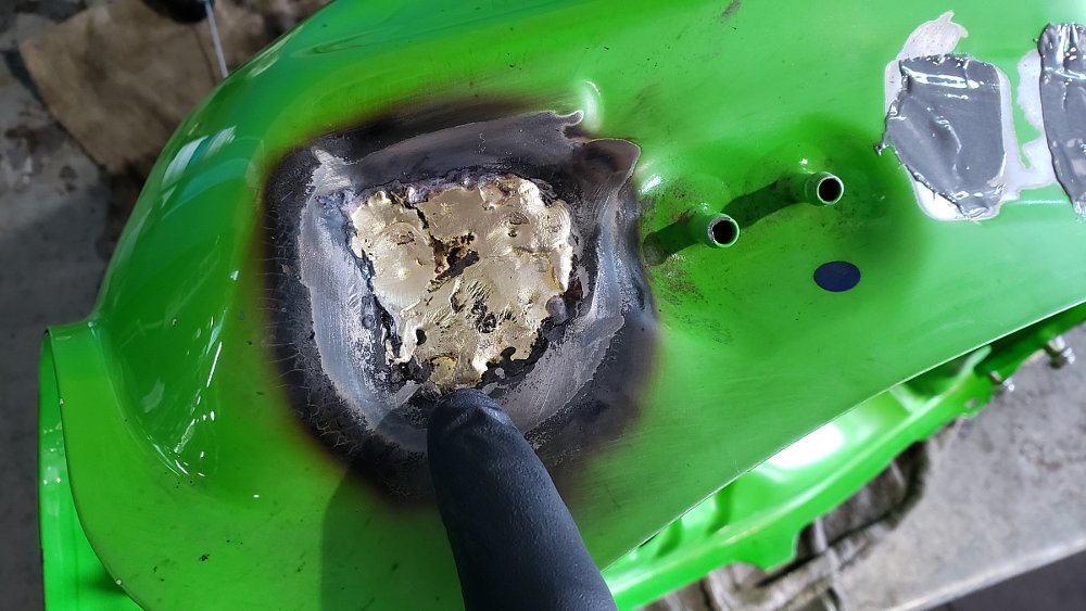 repairing the fuel tank