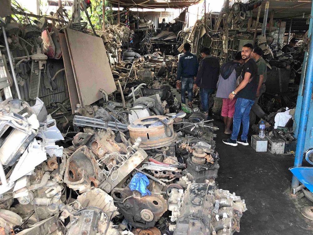 junkyard in Kathmandu