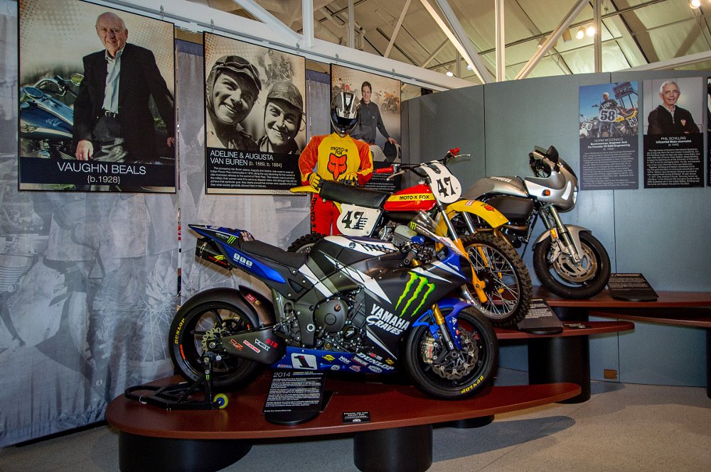 Motorcycle Hall of Fame display
