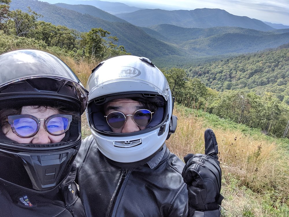 selfie on the Blue Ridge Parkway